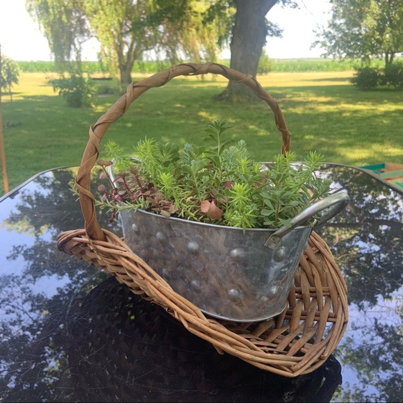 Vintage 70’s MCM Boho Farmhouse Gathering Baskets - Picture 5 of 14